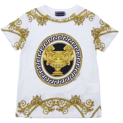versace white t shirt for kids